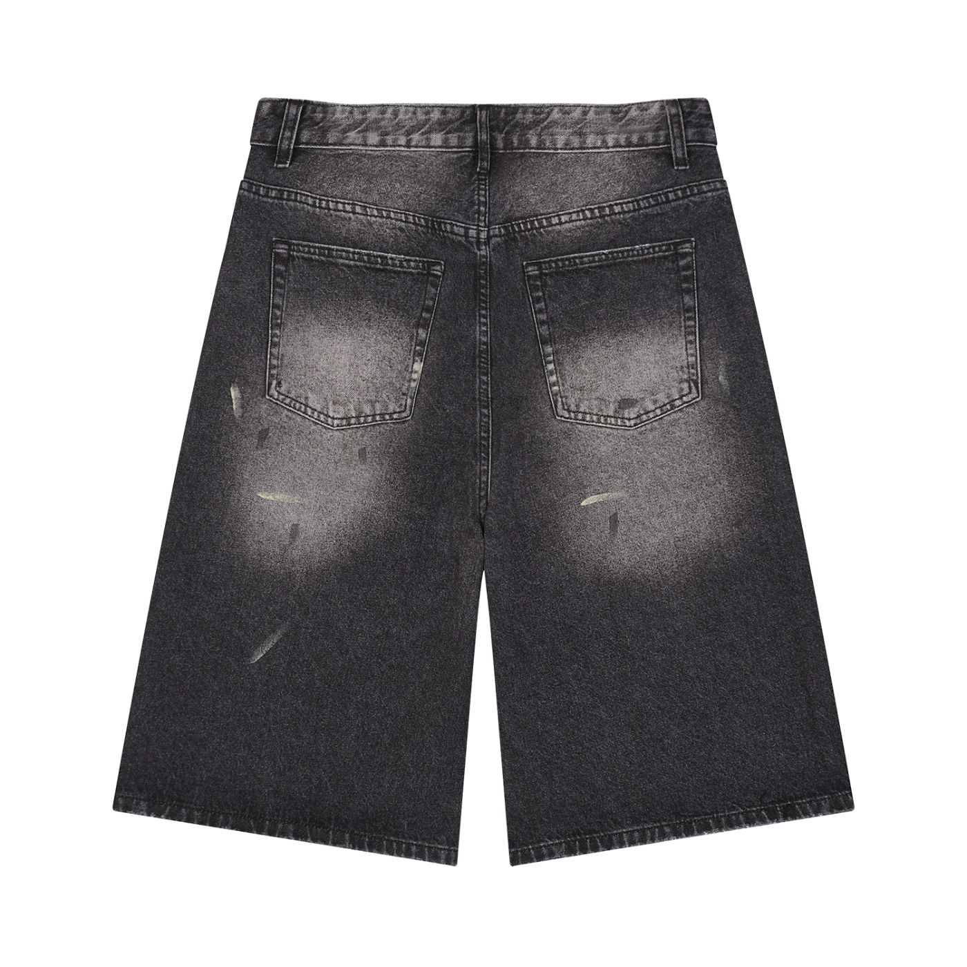 RGTF Men’s Vintage Wash Wide Leg Denim Shorts