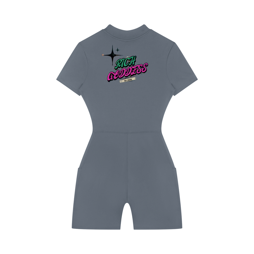 Women's RGFT Quarter-Zip Short Sleeve RichGoddess Romper