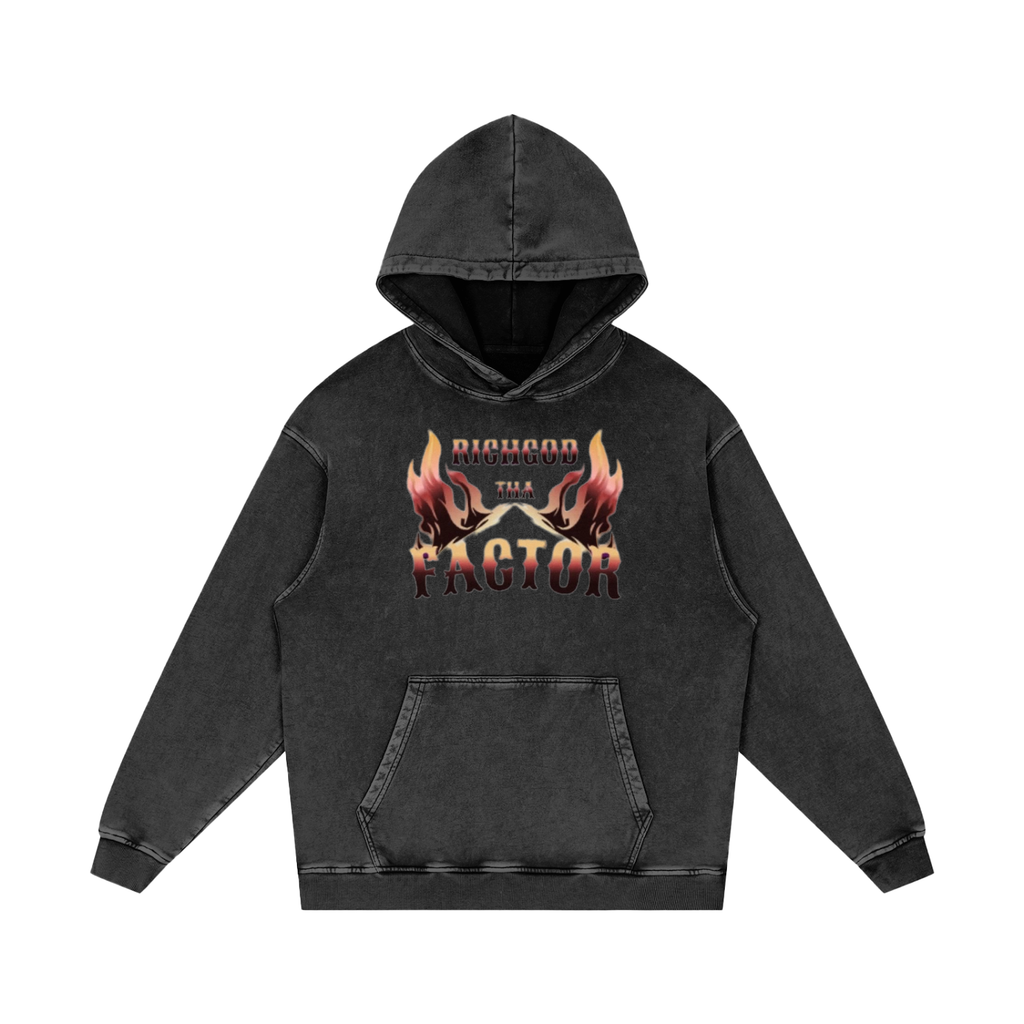 RGTF Snow Washed Loose Cotton Hoodie